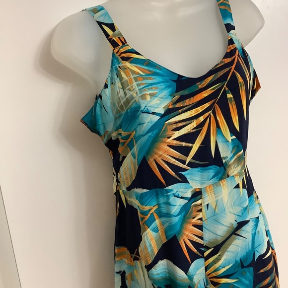 NWT Sz M 34-35 Tropical Rayon Jump Suit - Picture 4 of 6